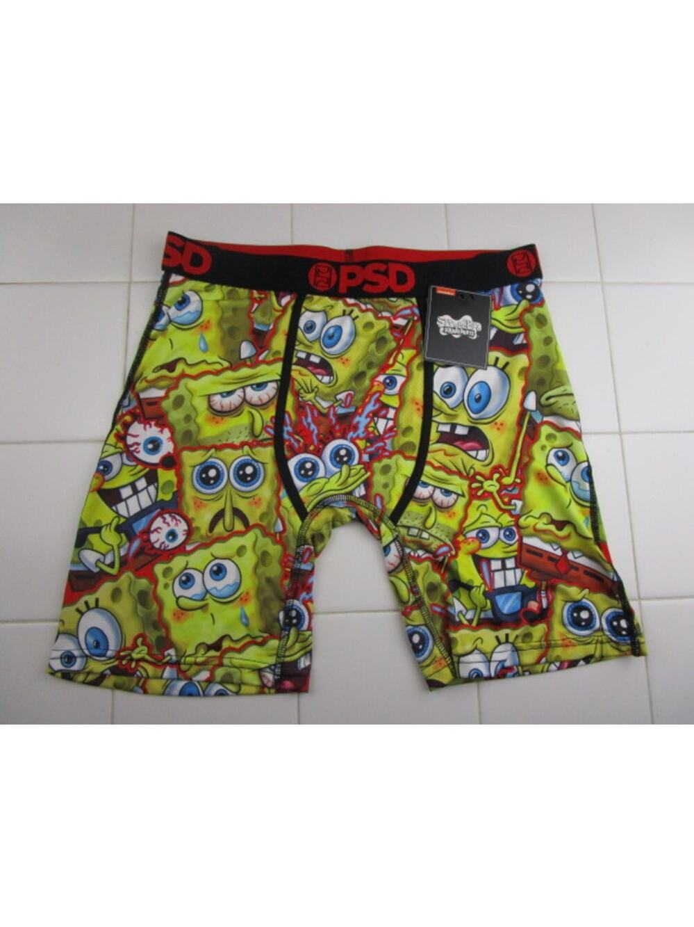 PSD Spongebob Squarepants Krusty Bob Men's Medium Underwear Boxer Briefs